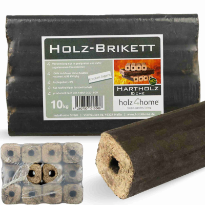 Pini Kay 10Kg Eichenbriketts Eiche & Buche Briketts